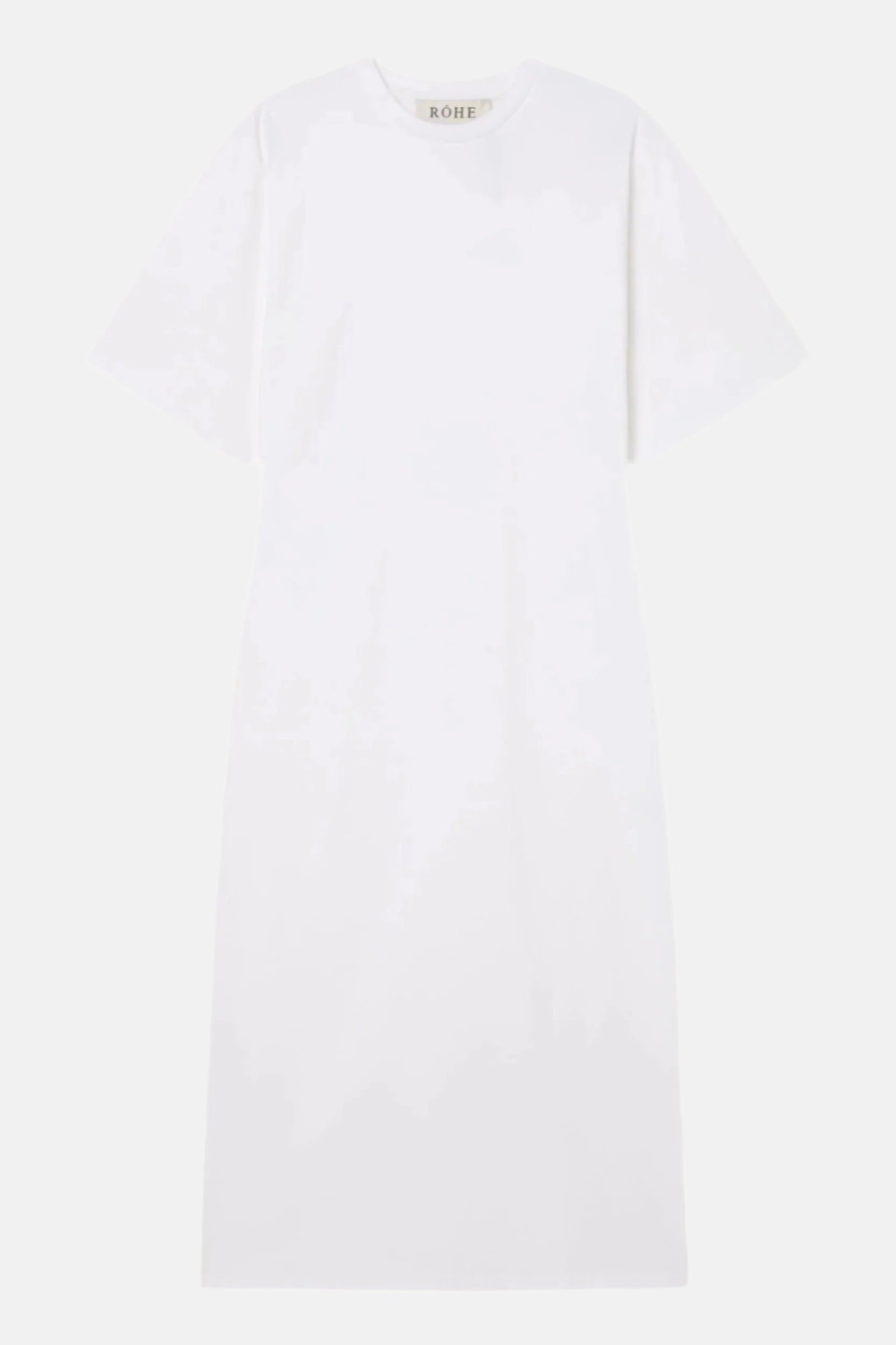 Róhe Jersey Fitted, Optic White, T-Shirt Kleid