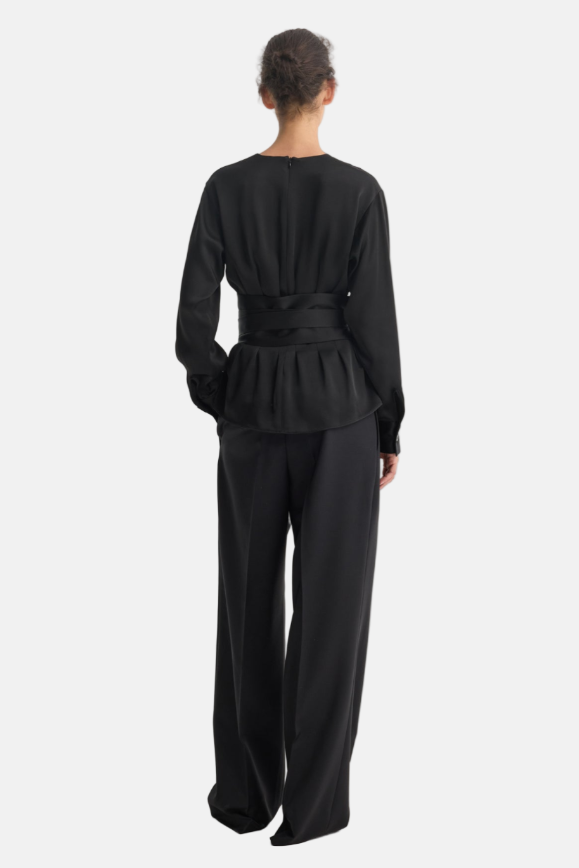 Róhe, Schwarz, Satin Top
