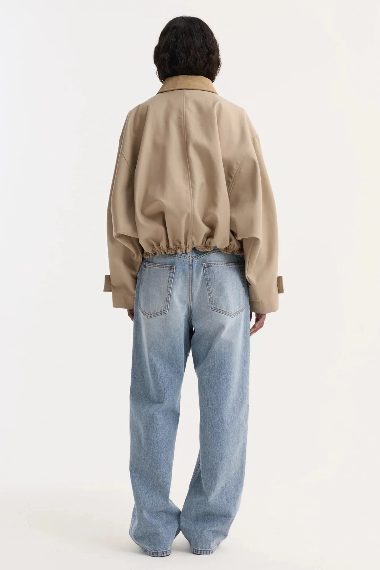 Róhe, Suede collar, Sand, Jacke