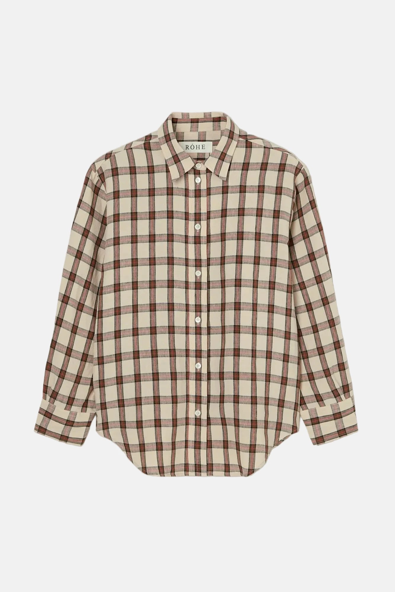 Róhe, Oversized, Red Check, Hemd