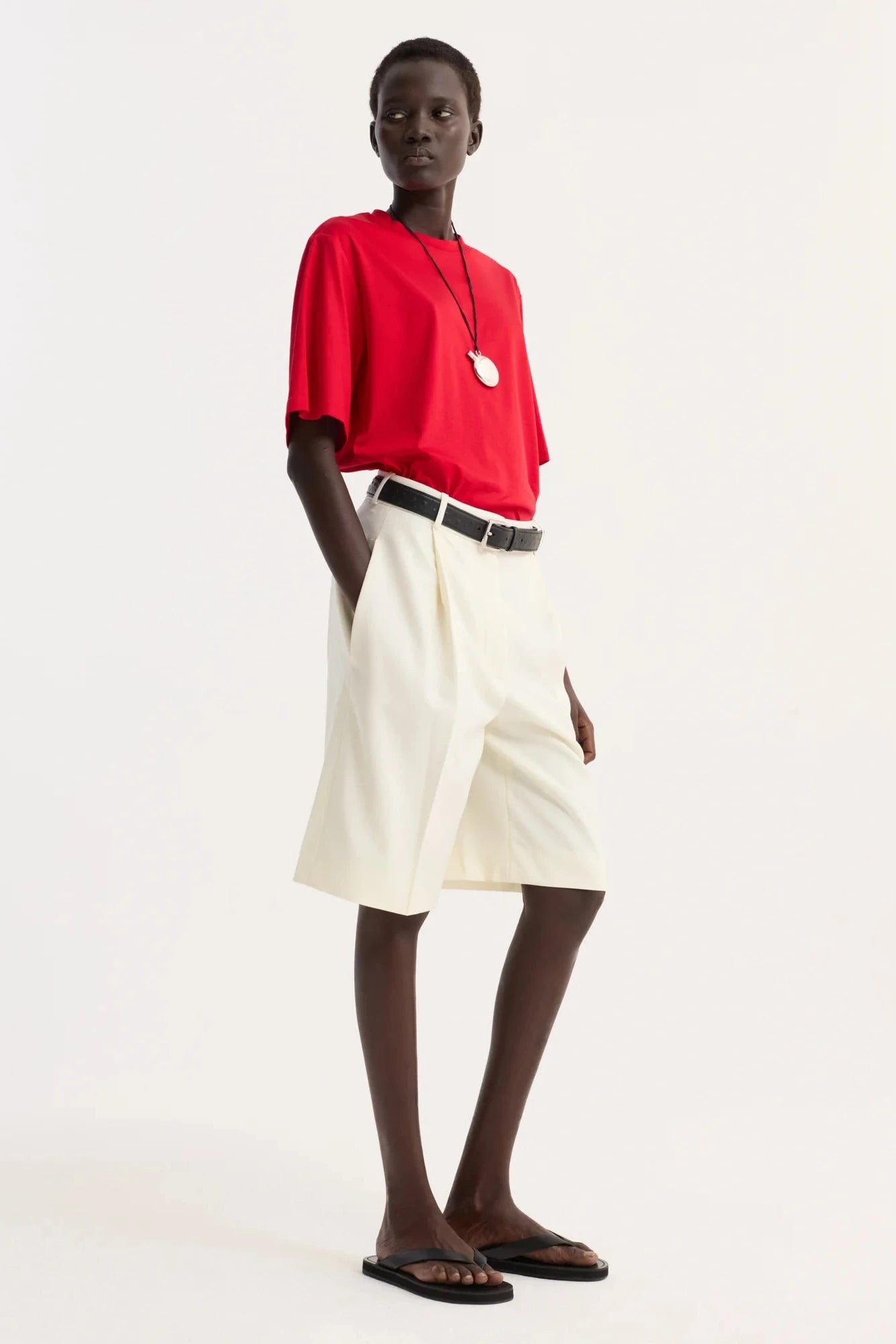 Róhe, Oversized, Red, Shirt