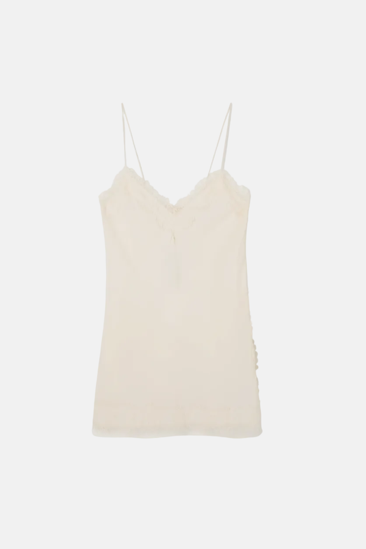 Róhe Lace Camisole, Off White, Top