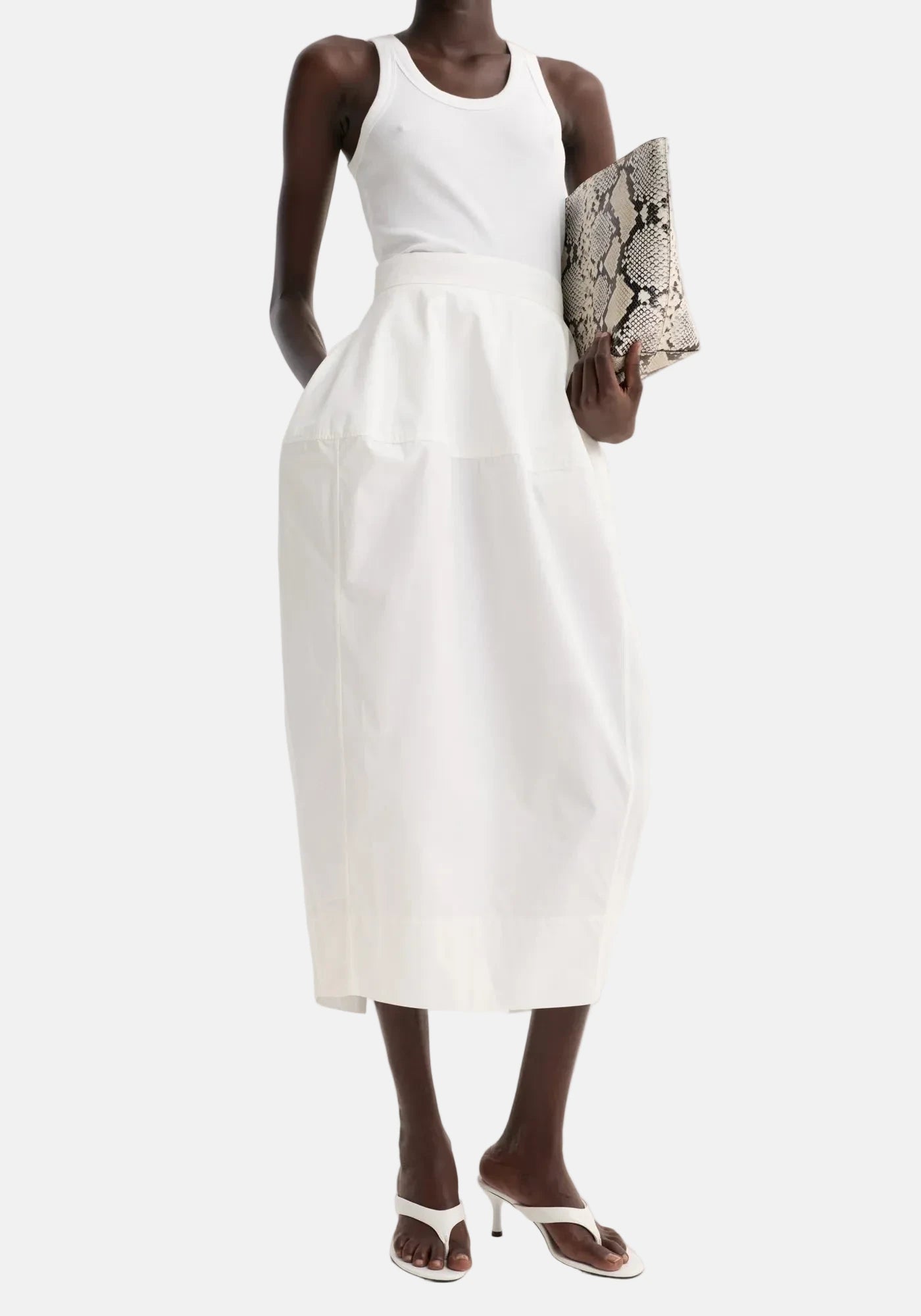 Róhe, Sculptural Poplin, Optic White, Rock