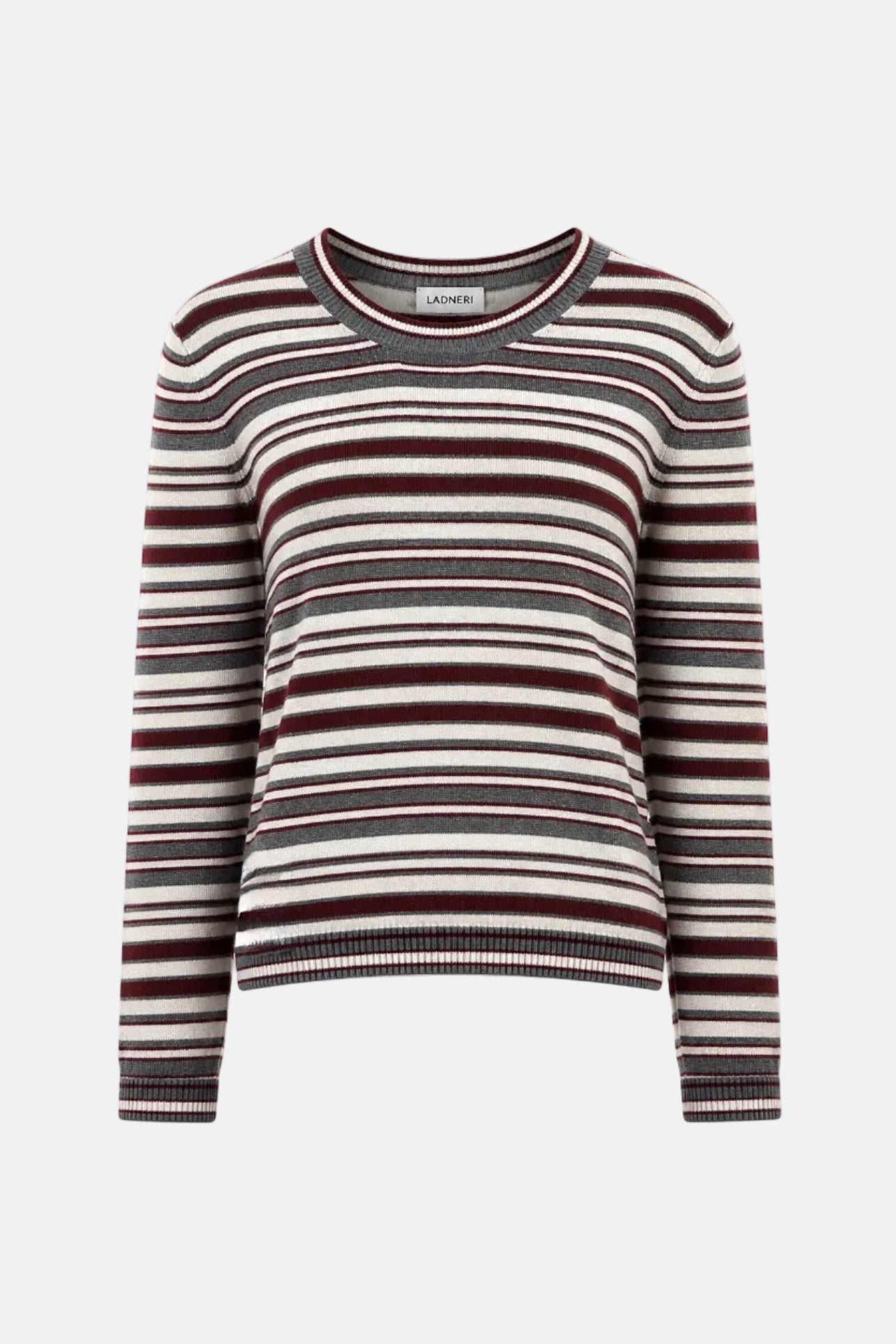 Ladneri Lian Stripe, Burgundy, Longsleeve