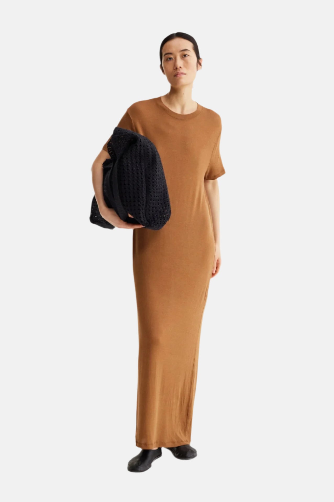 Róhe Fluid T-Shirt, Rust, Kleid