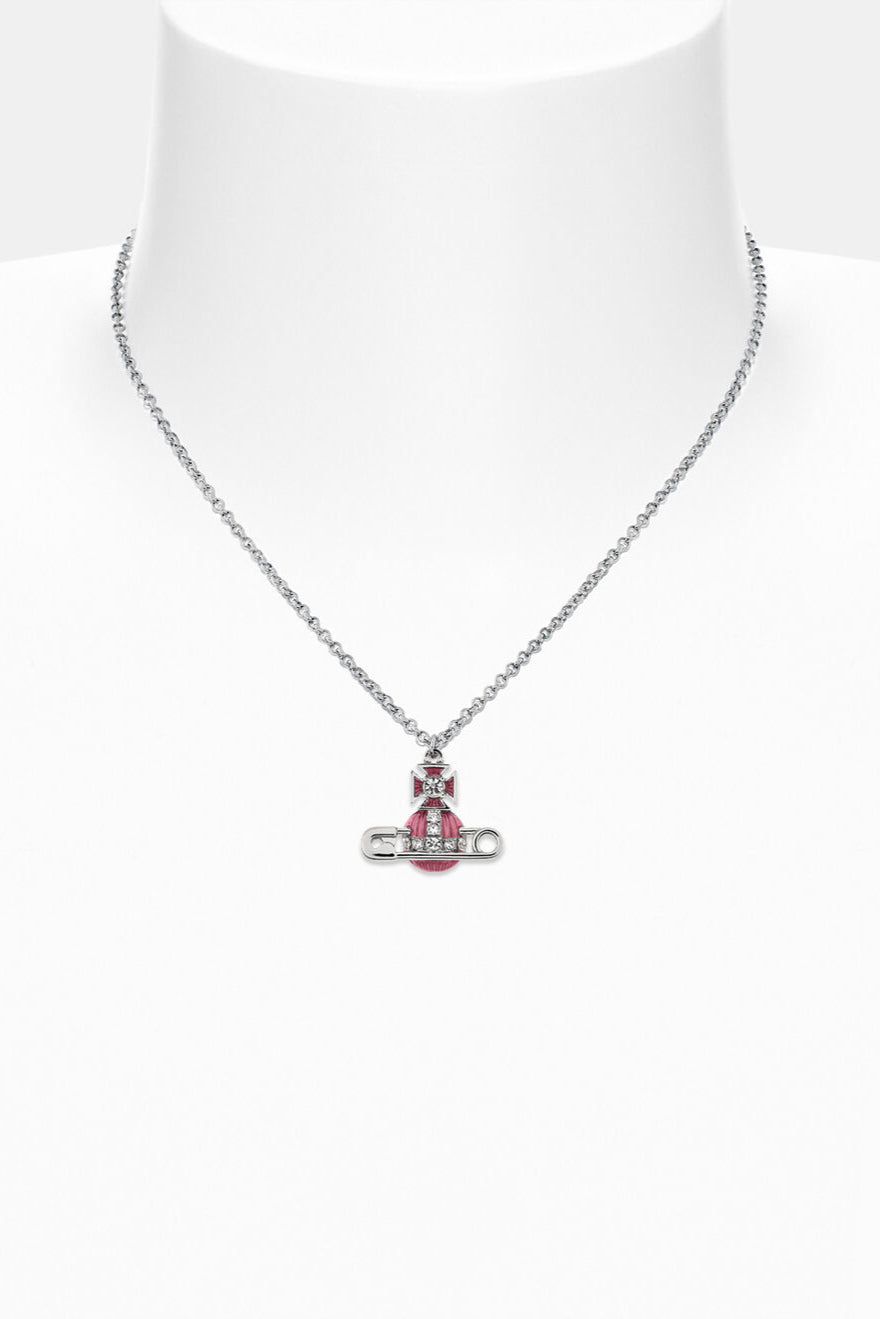 Vivienne Westwood Kitty, White Crystal/Light Rose, Platinum Anhänger