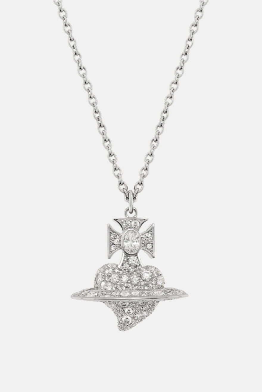 Vivienne Westwood Agnatha, Weiß, Platinum Halskette