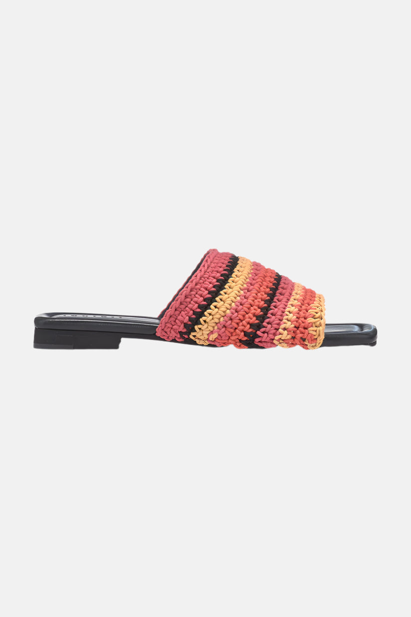 INUIKII Woven Strap, Bicolor Red, Slipper