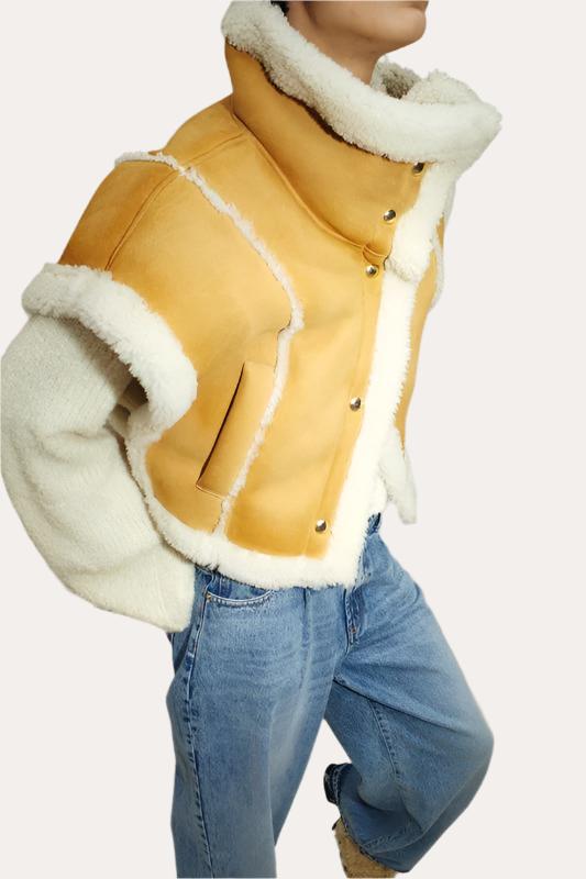 Mini Shearling, Honey, Vest