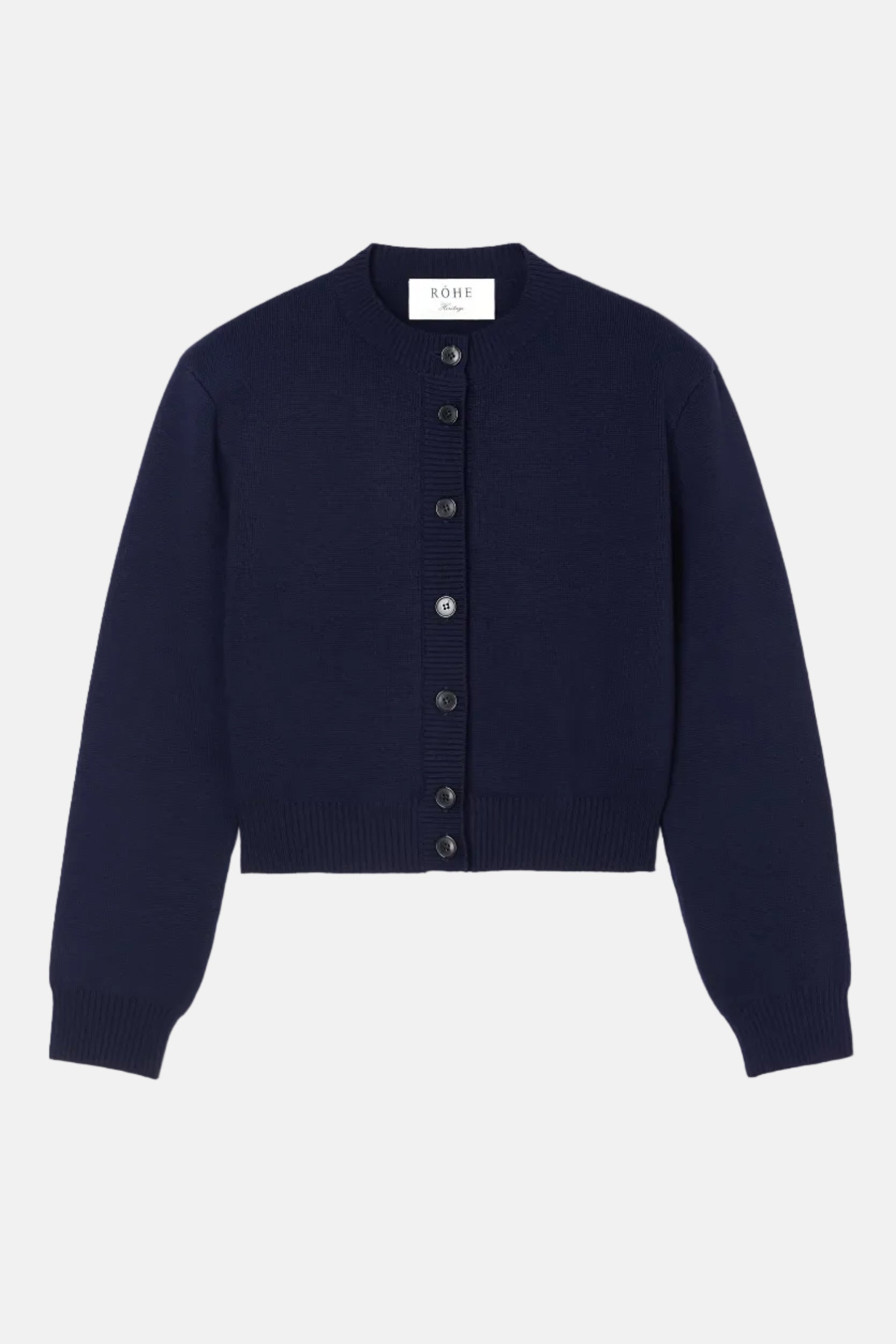 Róhe Statement Shoulder Cardigan Navy