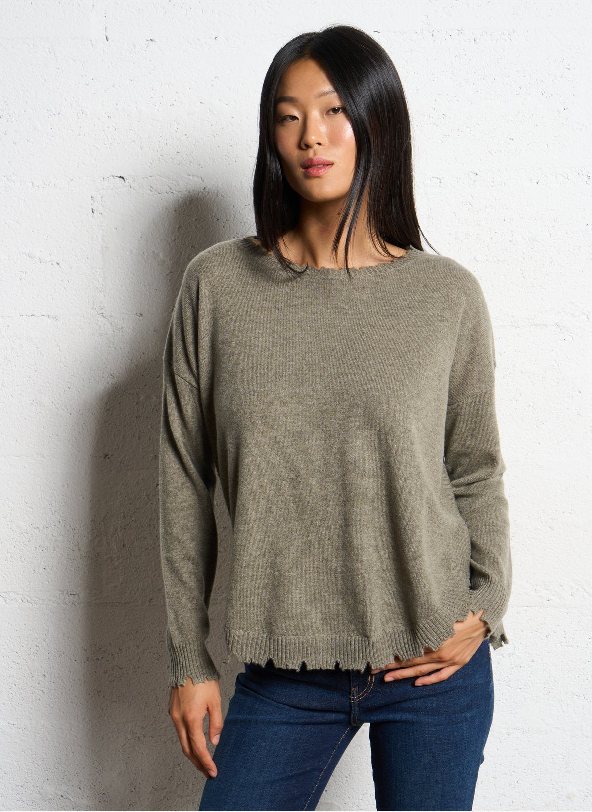 KUJTEN Mela, Kaki Chine, Pullover