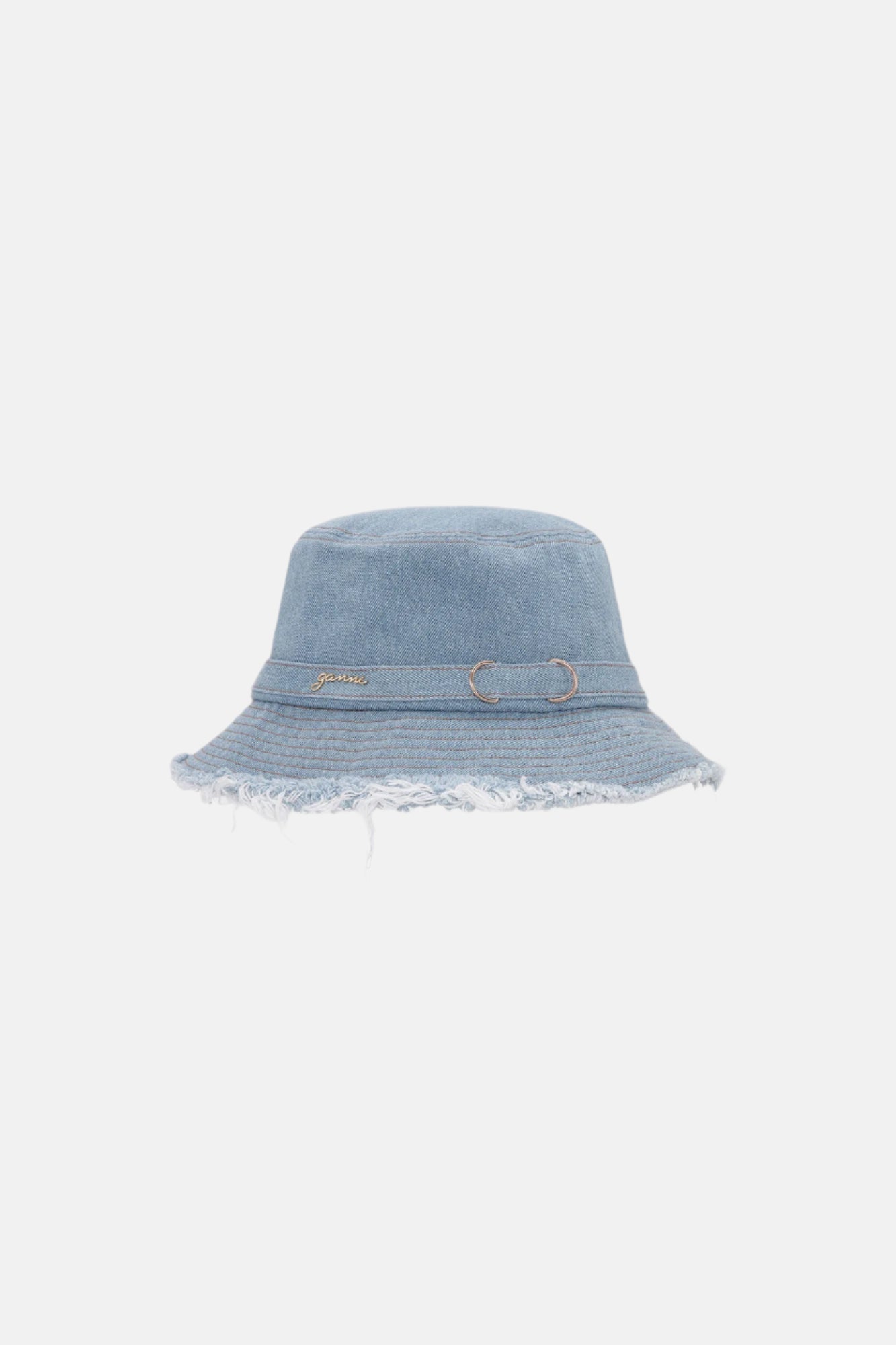 GANNI Bucket, Denim, Hut