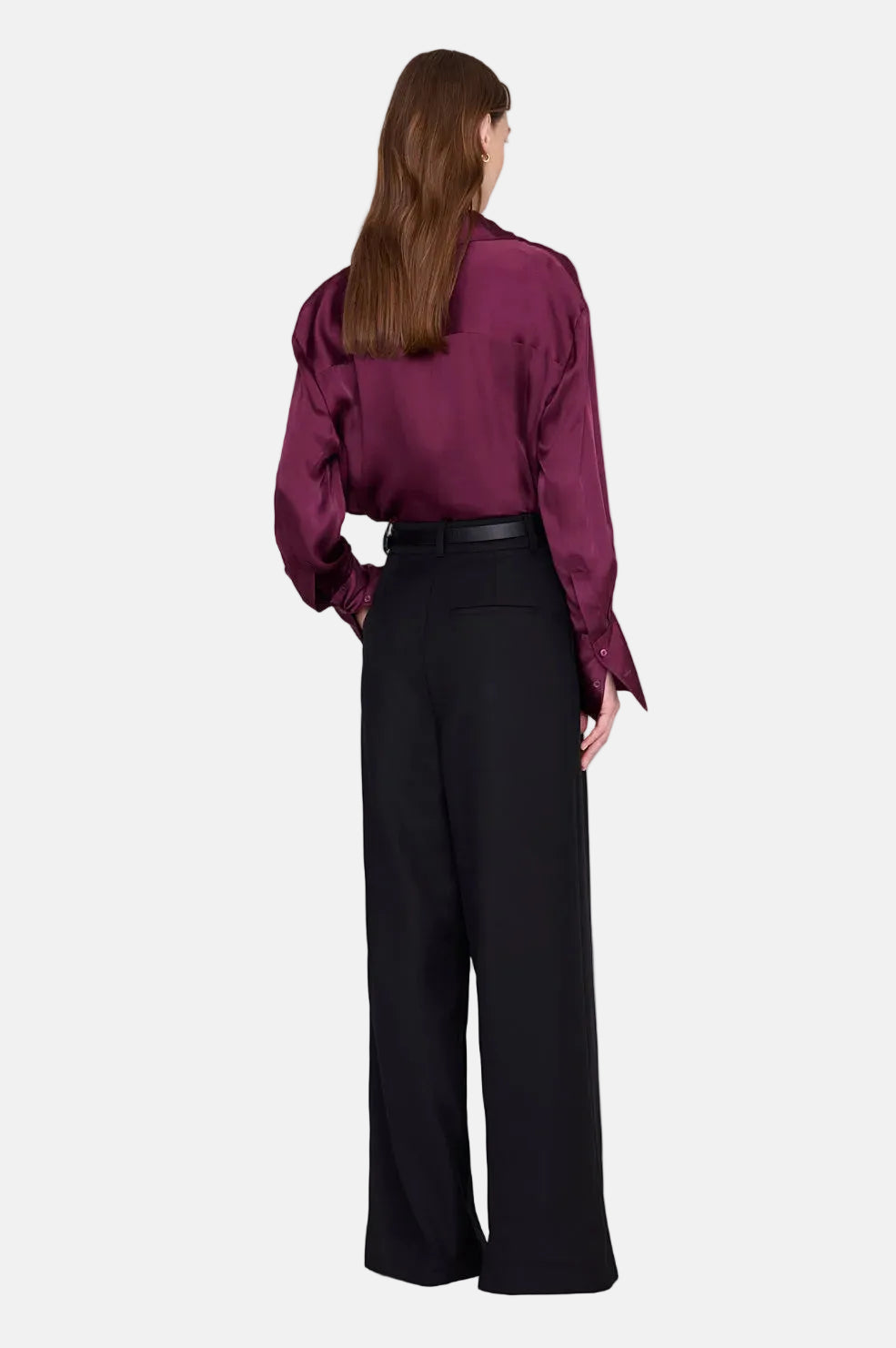 Anine Bing Bridget, Burgundy, Shirt