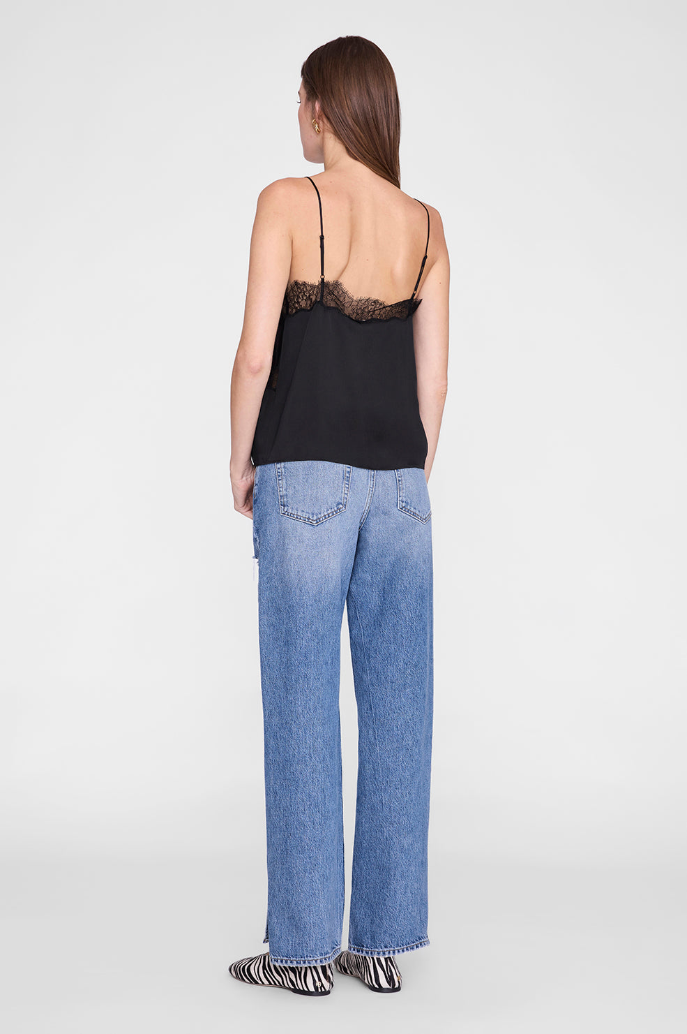 Anine Bing Mael Camisole, Black, Top