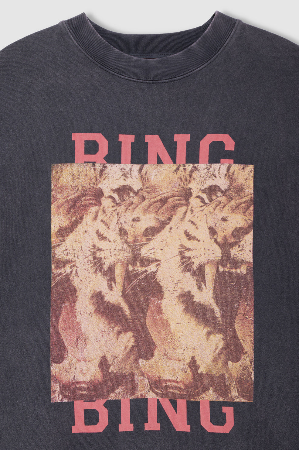 Anine Bing Miles Tiger Bing, Washed Black, Sweatshirt
