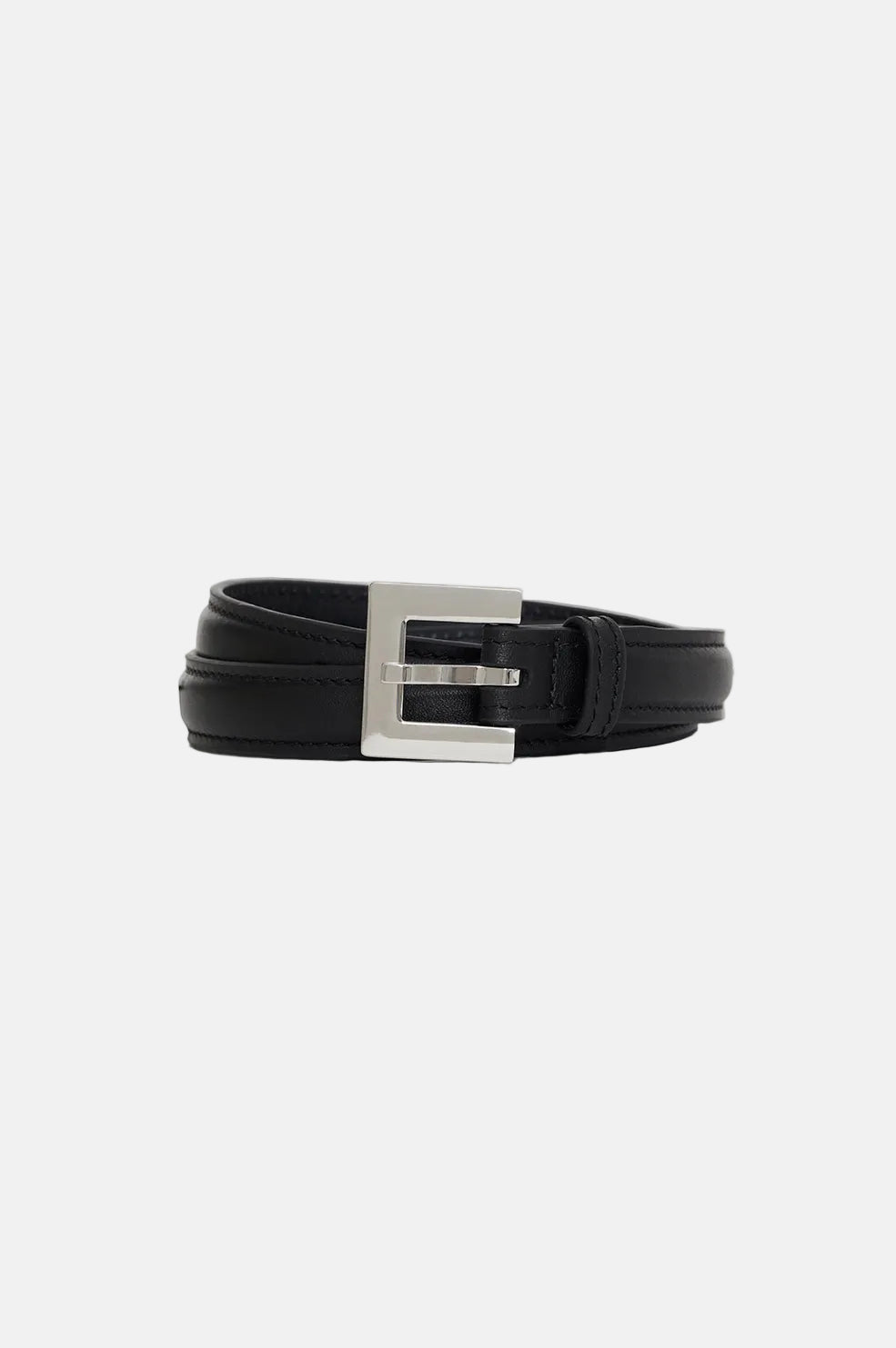 Anine Bing Nicola Gürtel in Black/Silver – Ansicht 3