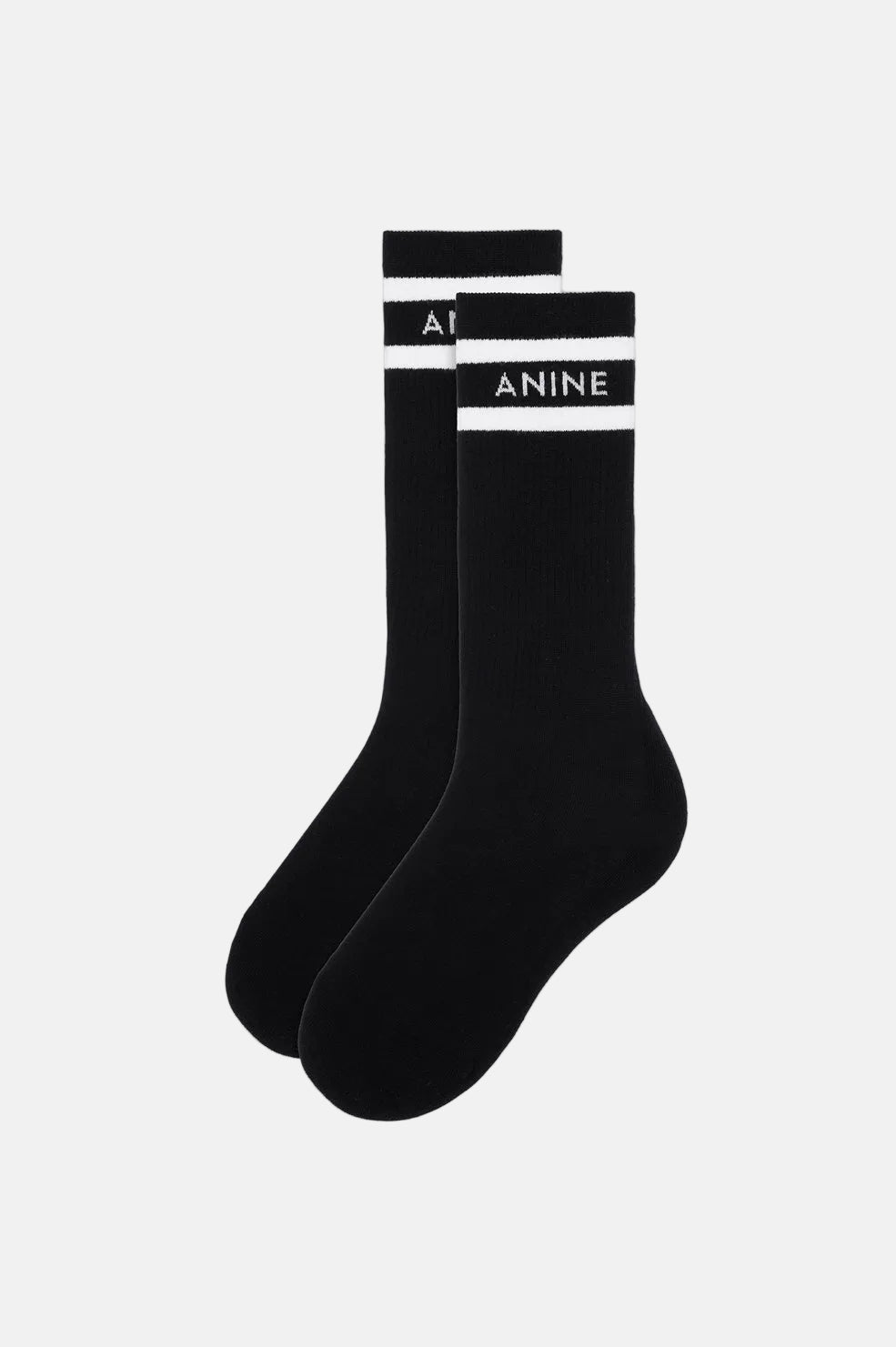 Anine Bing Sully Sporty, Rayures Noir/Blanc, Chaussettes