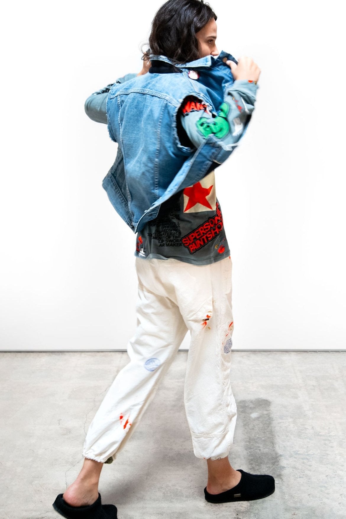 Americana Cutoff Vest, VFade, denim vest