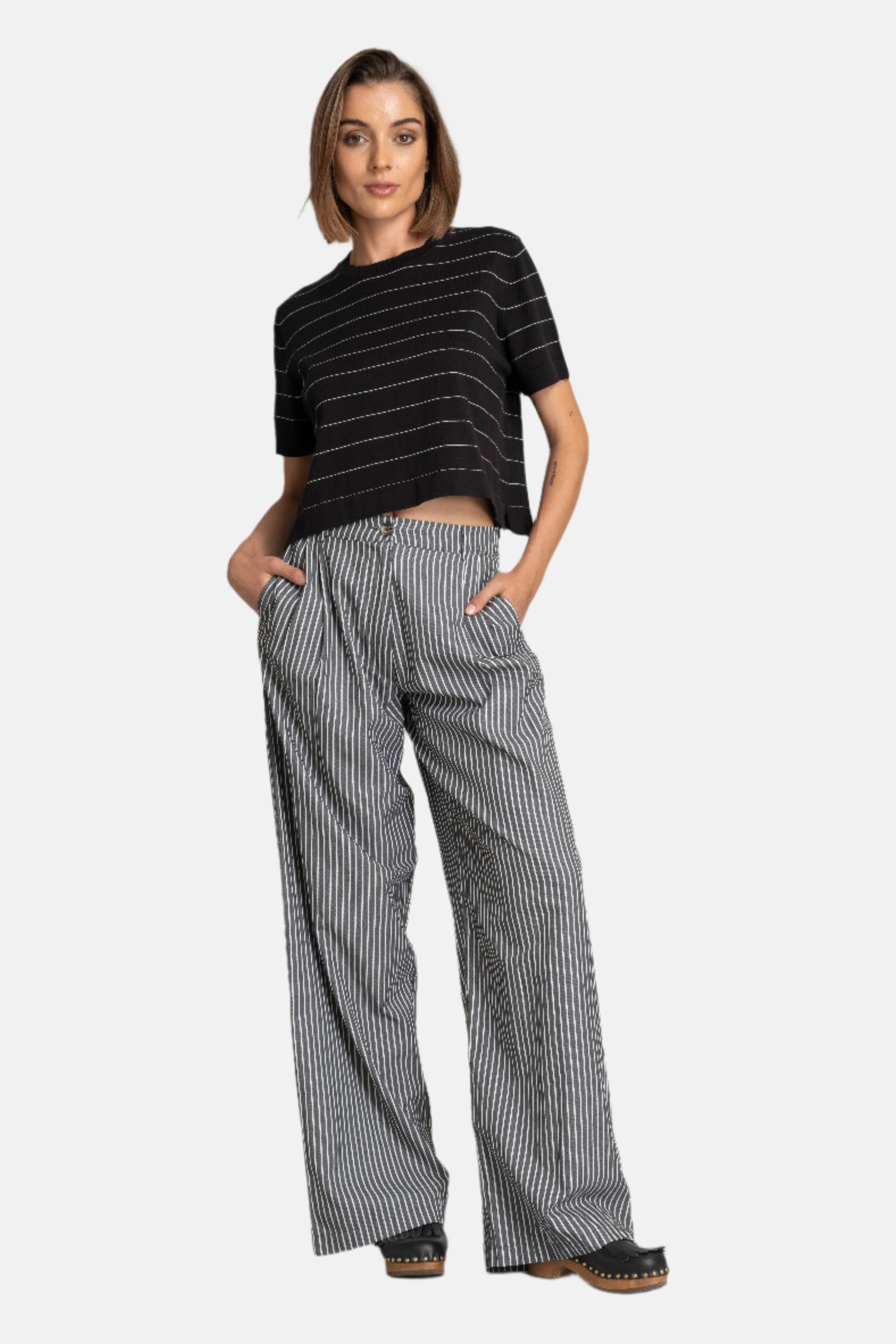 Atelier 1985 Linda, Schwarz/Ecru, Shirt