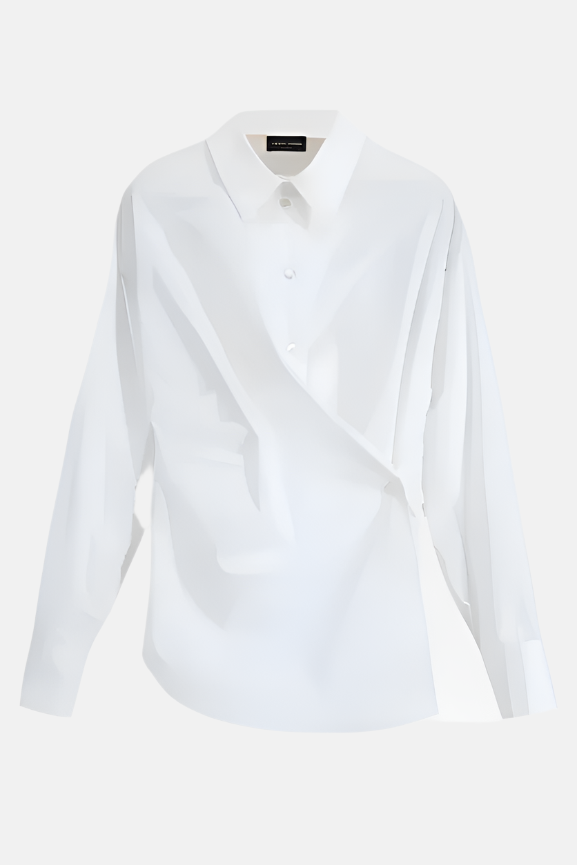 Roberto Collina Camicia Wrap, Bianco, Hemd