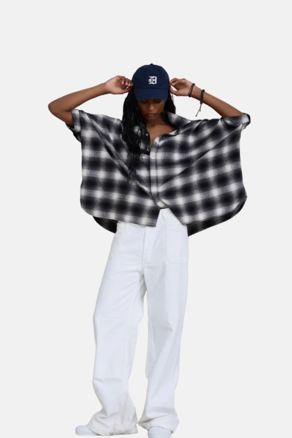 Denimist Emma, Black and Cream Plaid, Shirt