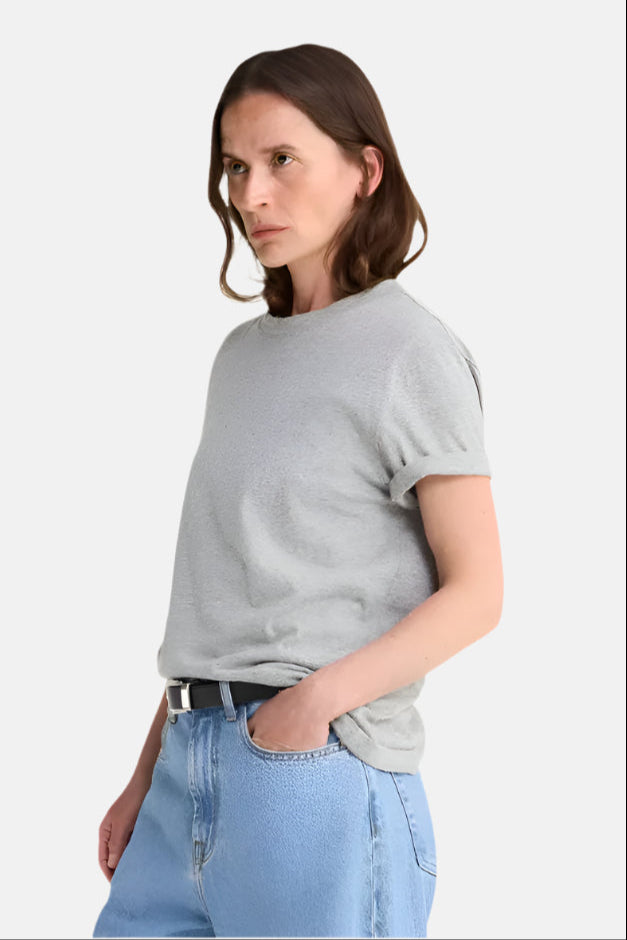 Slub melange, Light Grey, T-shirt
