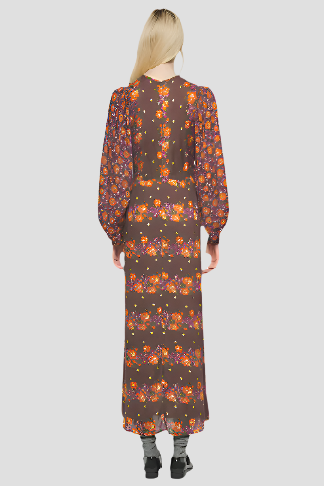 Antik Batik Magalie, Brown, Kleid