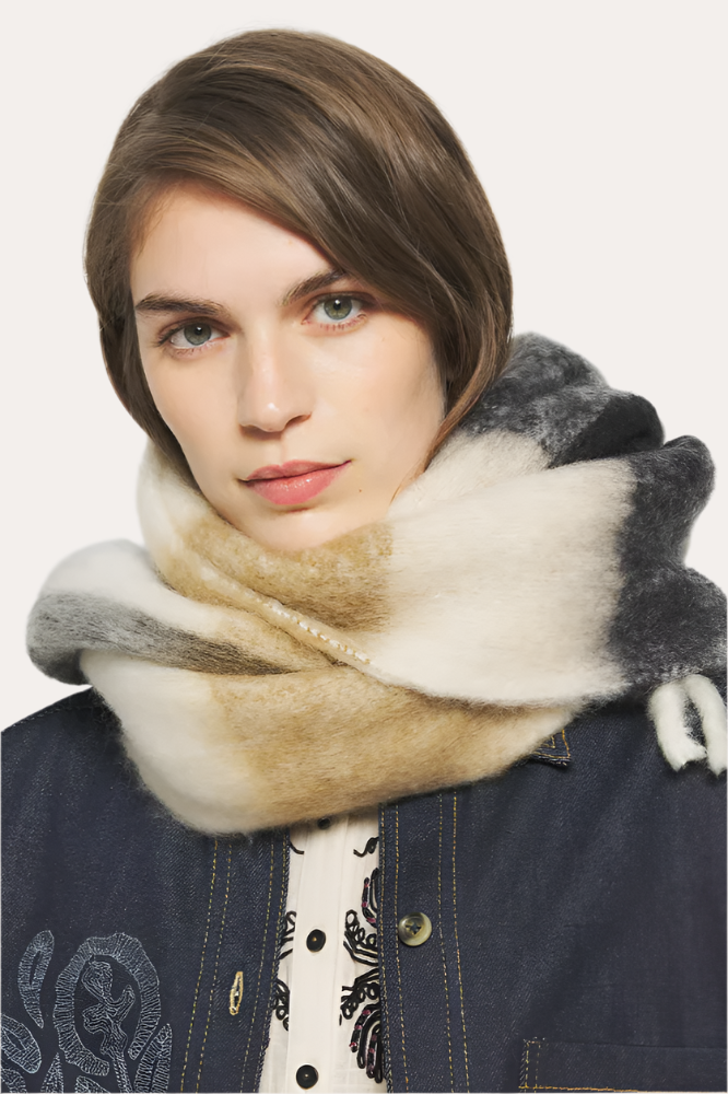 Antik Batik Scarves, Black/Brown, Schal