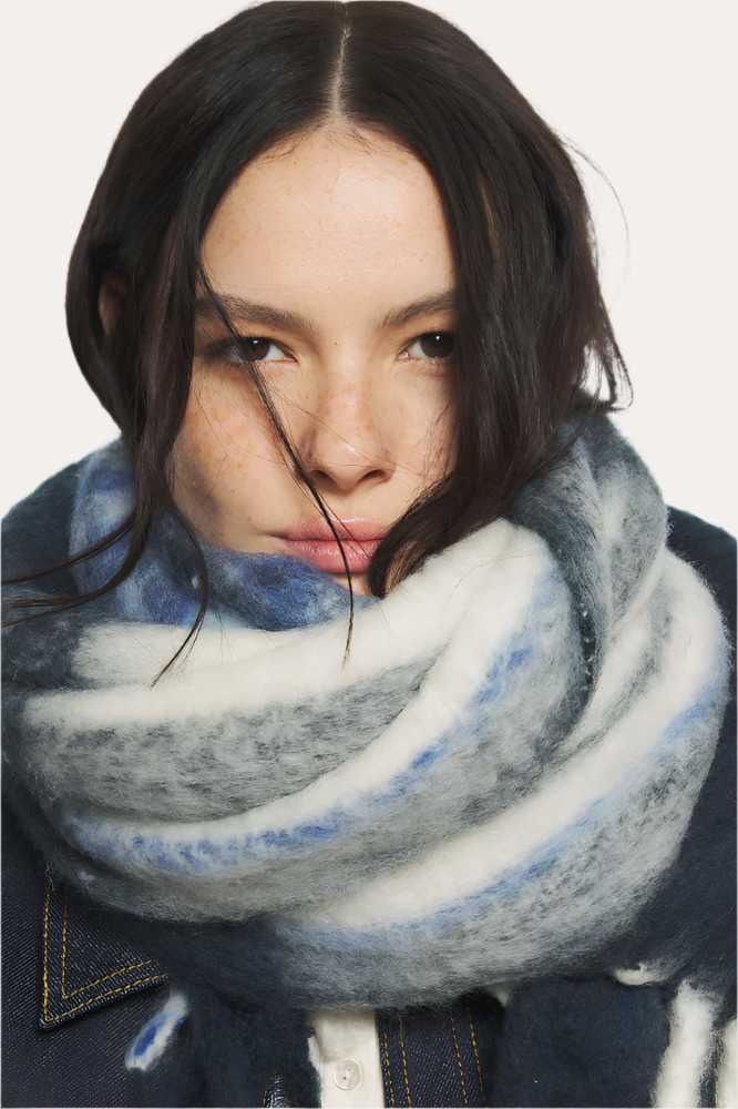 Antik Batik Scarves, Navy/Black, Schal