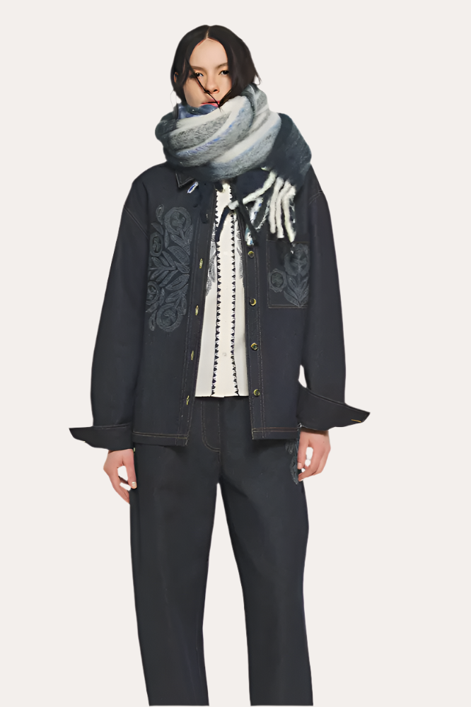 Antik Batik Scarves, Navy/Black, Schal