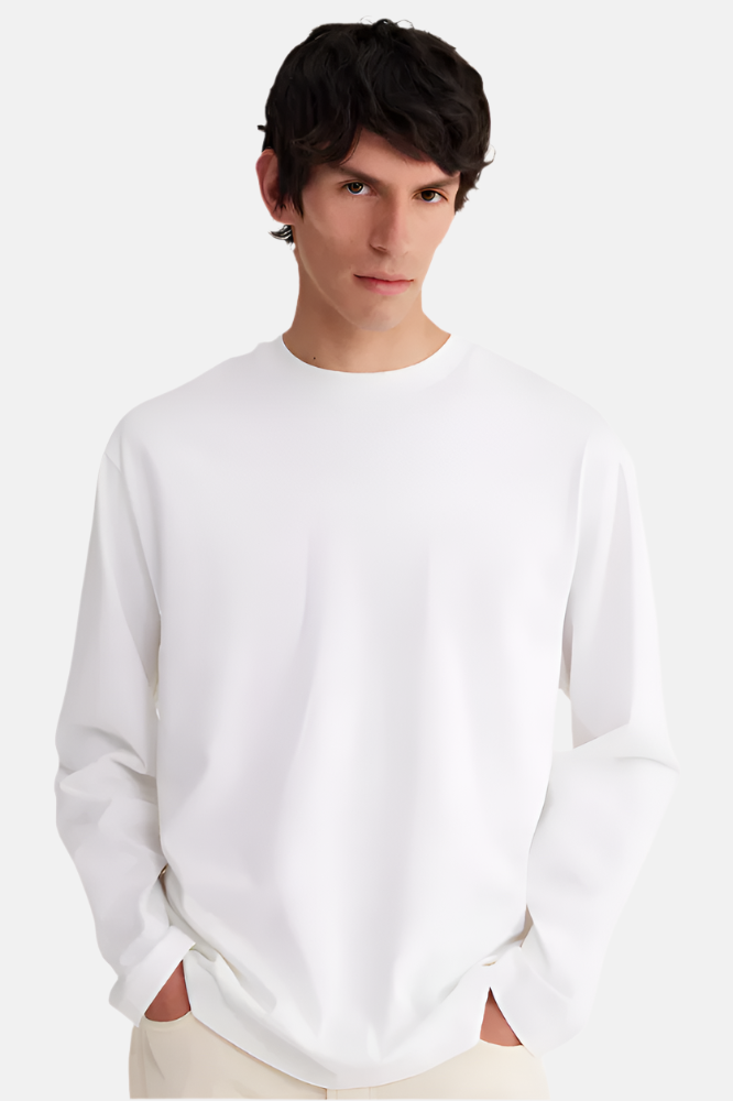 Róhe Oversized, White, Longsleeve