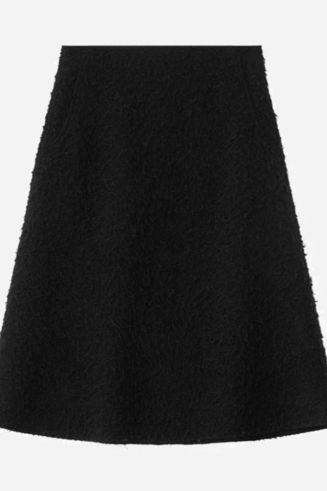 Teurn Studios Wool A-line, Black, Rock