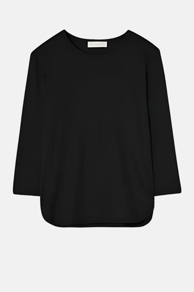 Teurn Studios Long-sleeved rib, Black, Top