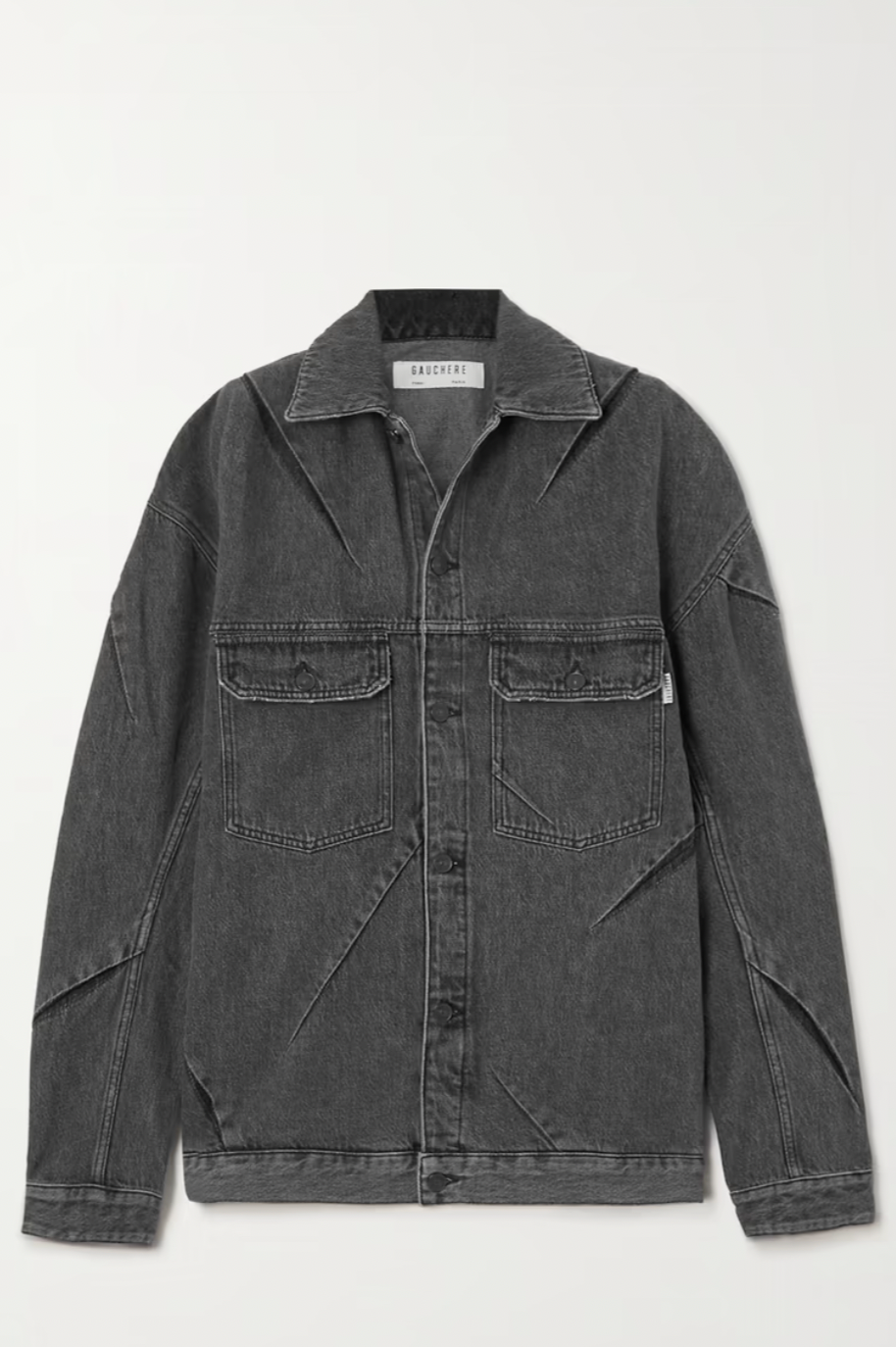 Denim Jacket, Grey, Jeansjacke