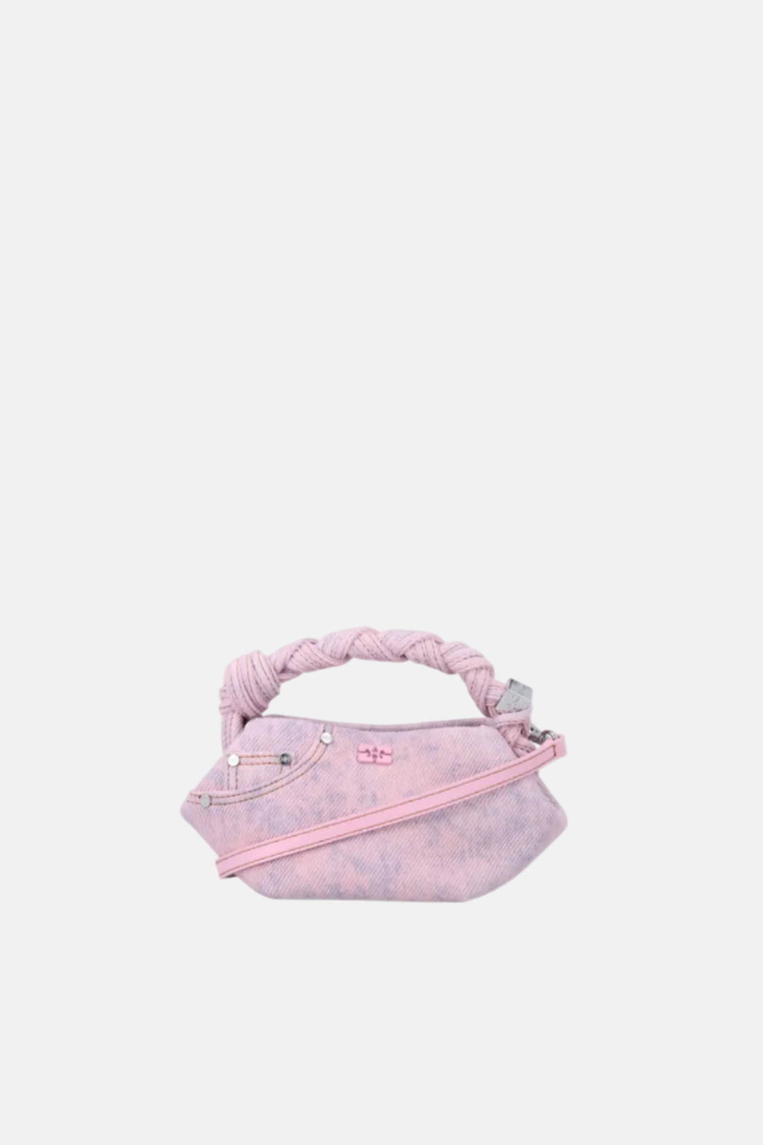 GANNI Bou Mini Denim, Cameo Pink, Tasche