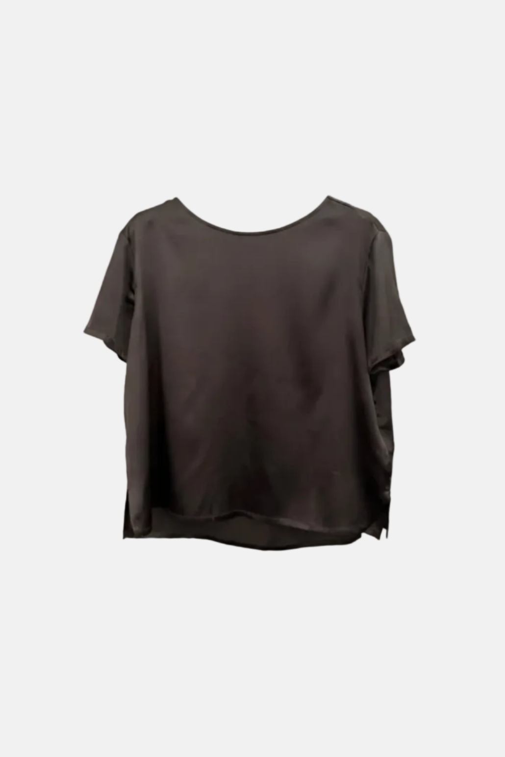Roberto Collina Woven SS Roundneck, Moro, Shirt