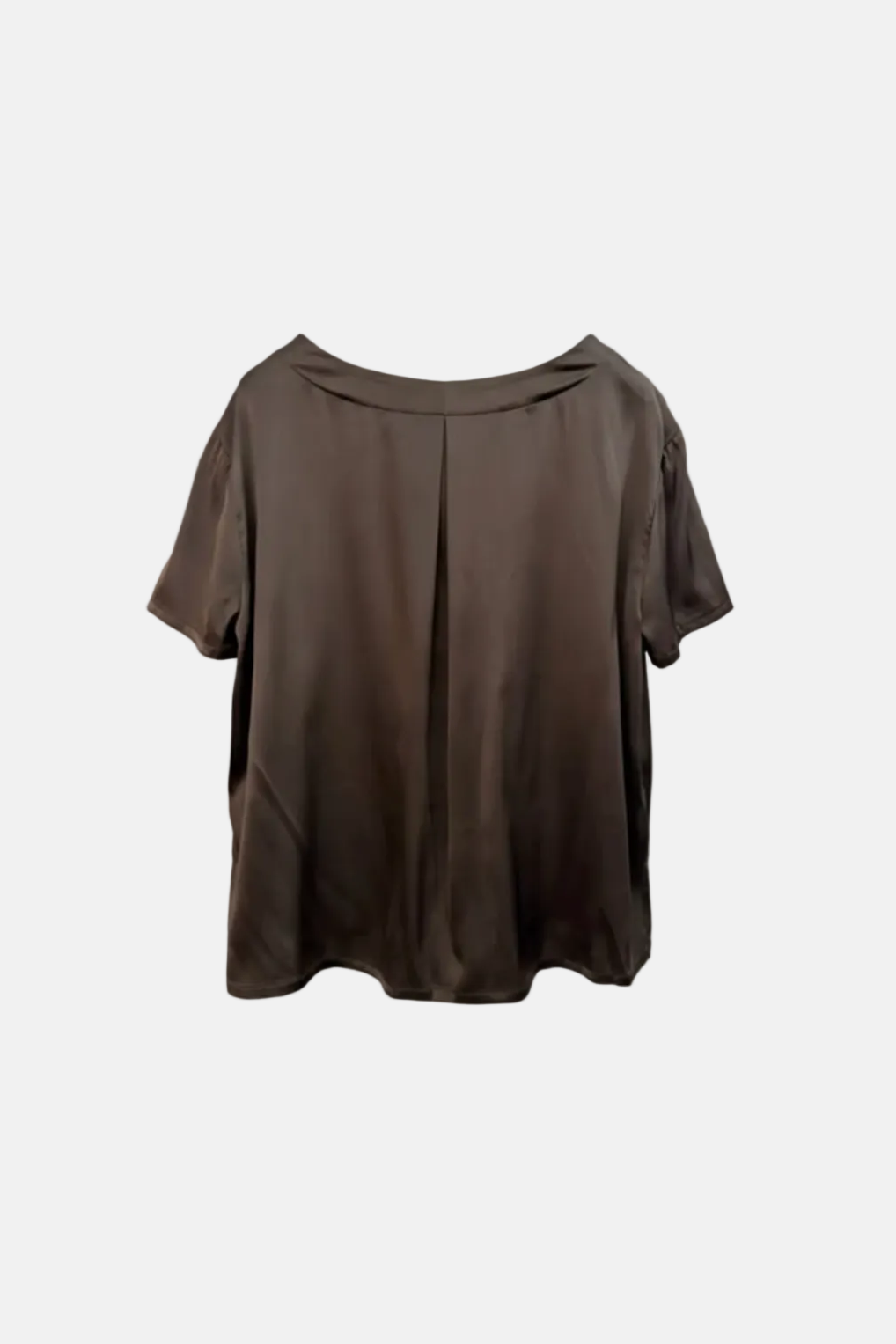 Roberto Collina Woven SS Roundneck, Moro, Shirt