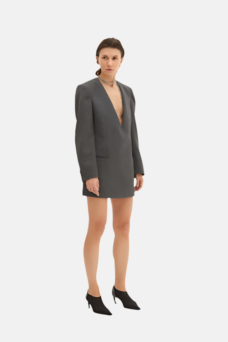 Halfboy Blazer Dress, Grey, Kleid