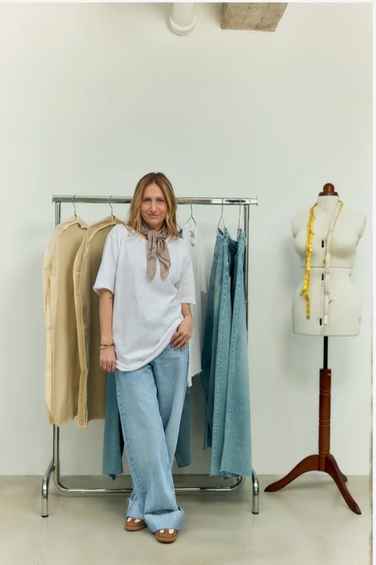 PNTS 00_Made By Michi, Hellblau, Denim