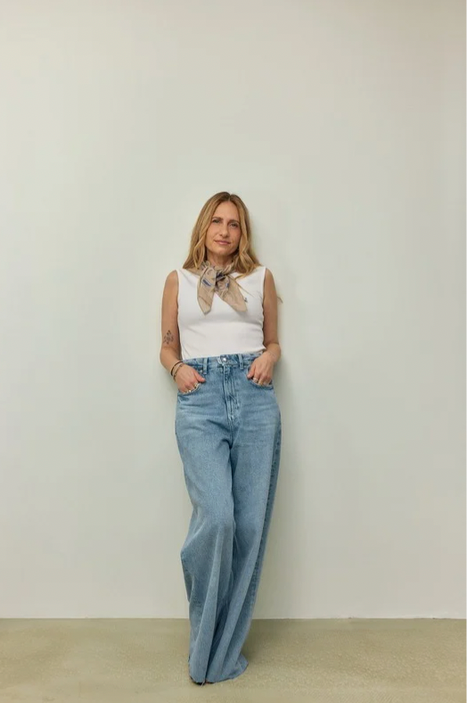 PNTS 00_Made By Michi, Hellblau, Denim