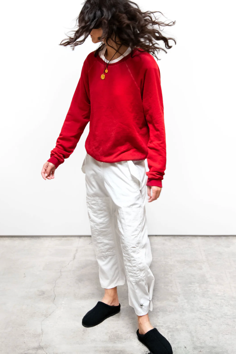 Free City Outofsight Poplinair Flapsnap, White Plant, Kite Pant