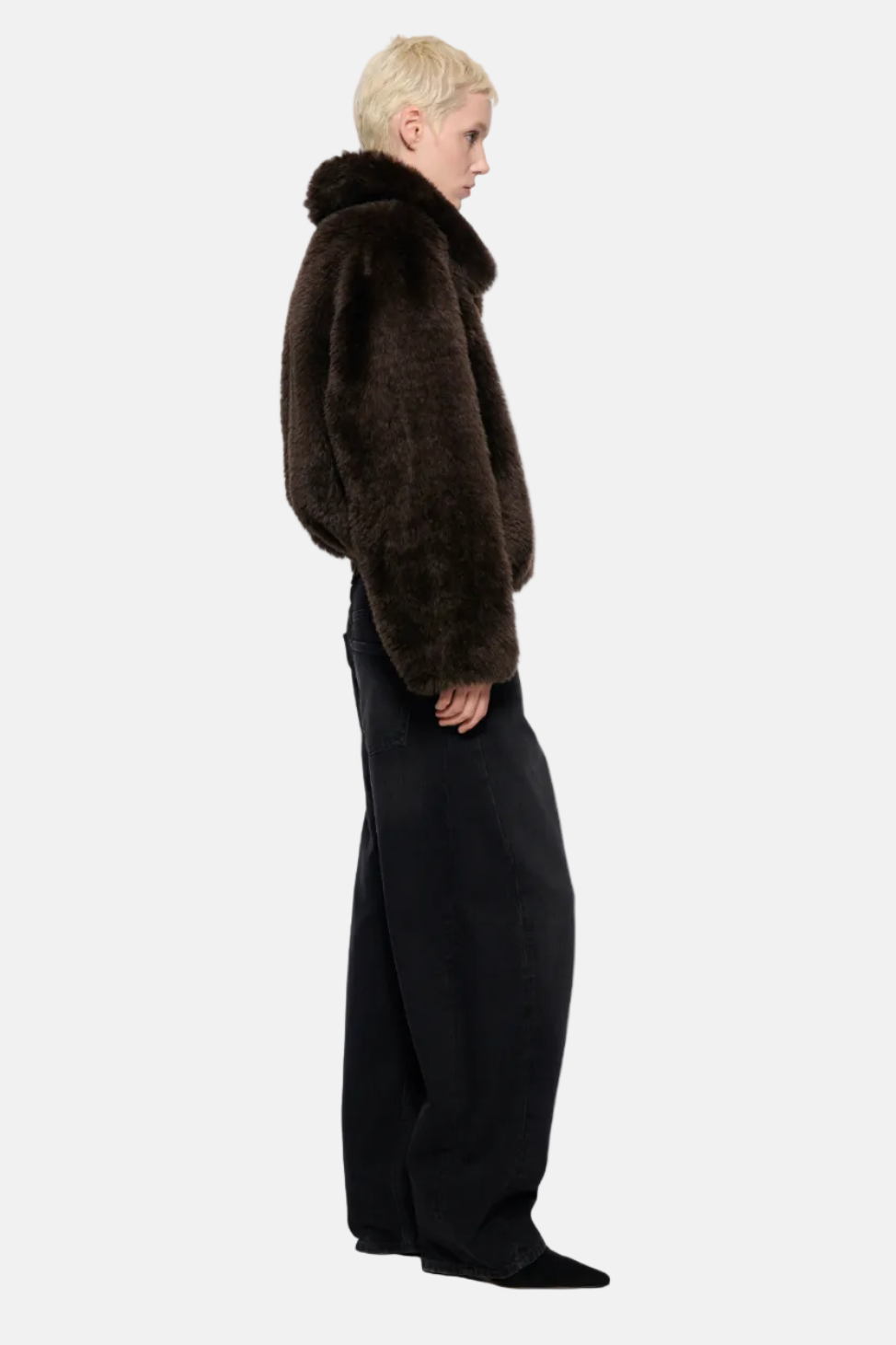 Stand Studio Aya Jacket in Dark Brown, Ansicht 3