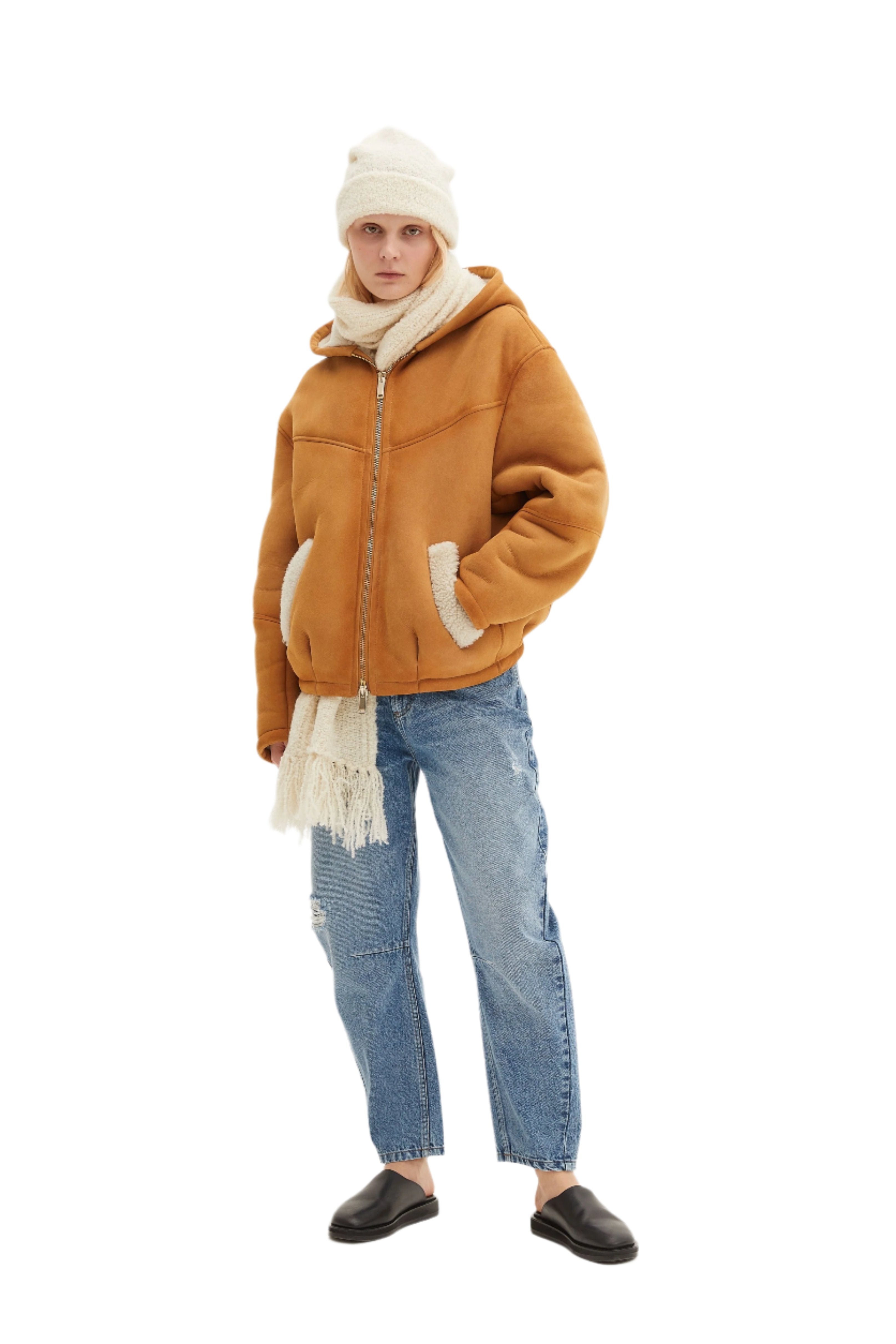 Halfboy Shearling, Honey, Hoodie