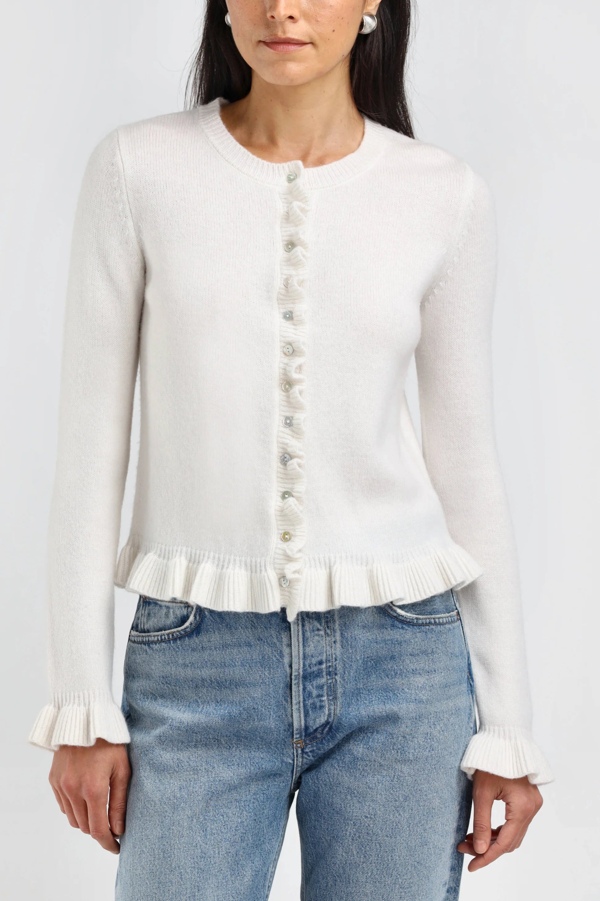 Ladneri Chloe, Creme, Strickjacke