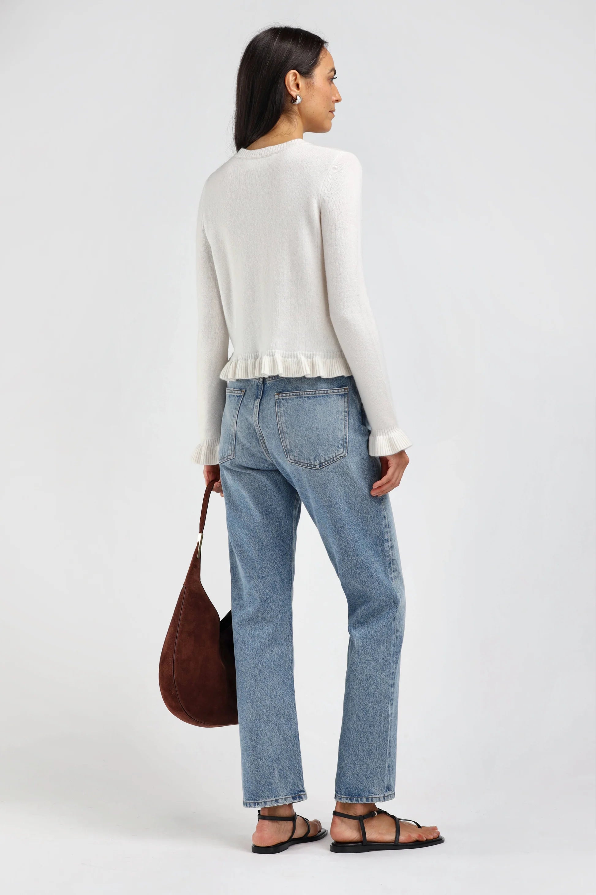 Ladneri Chloe, Creme, Strickjacke