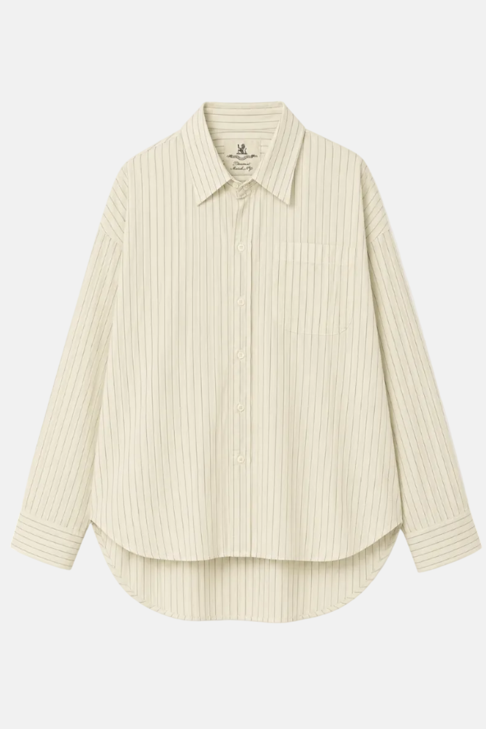 Denimist Sutton Button Front, Olive Green/Double Pinstripe, Shirt