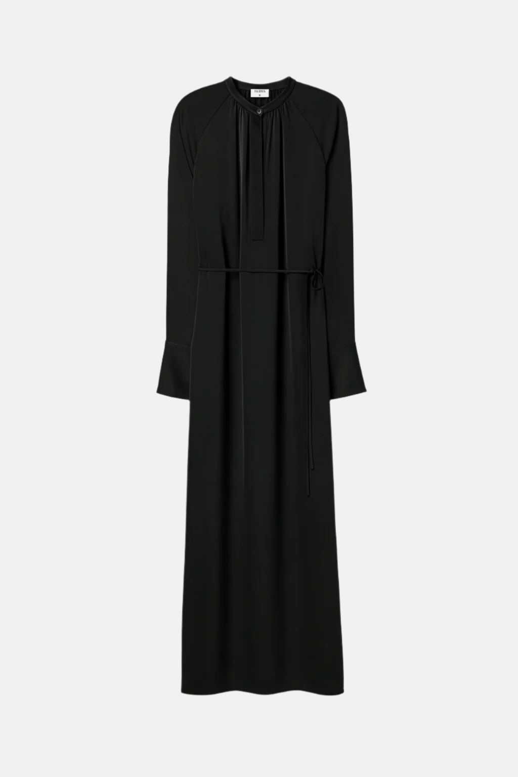 Filippa K, Schwarz, Gathered Raglan Dress