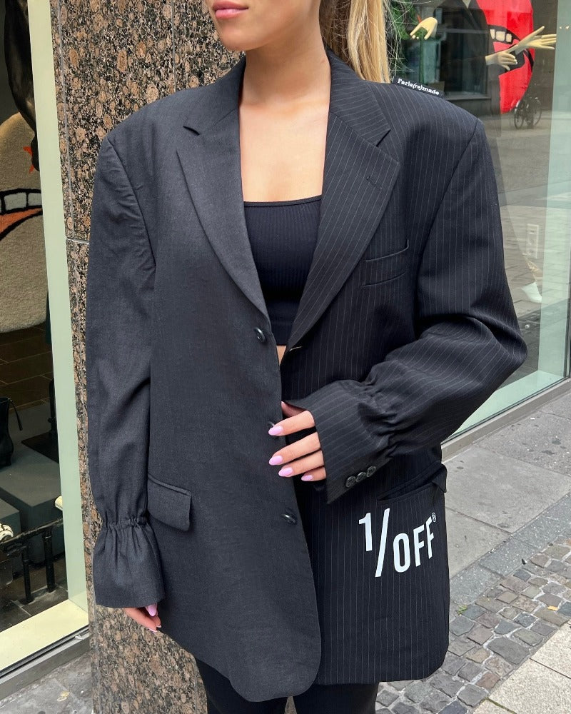 Double, Black/Navy, Blazer