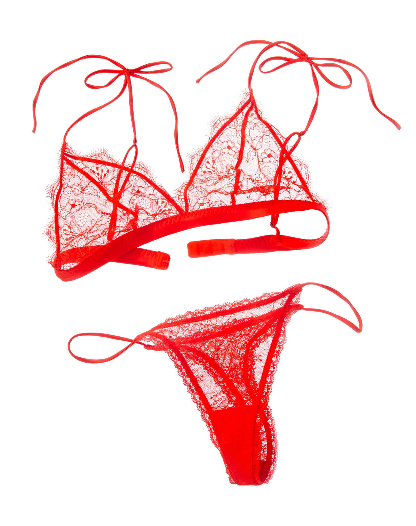 Gwen, Red, Spitzen Bralette