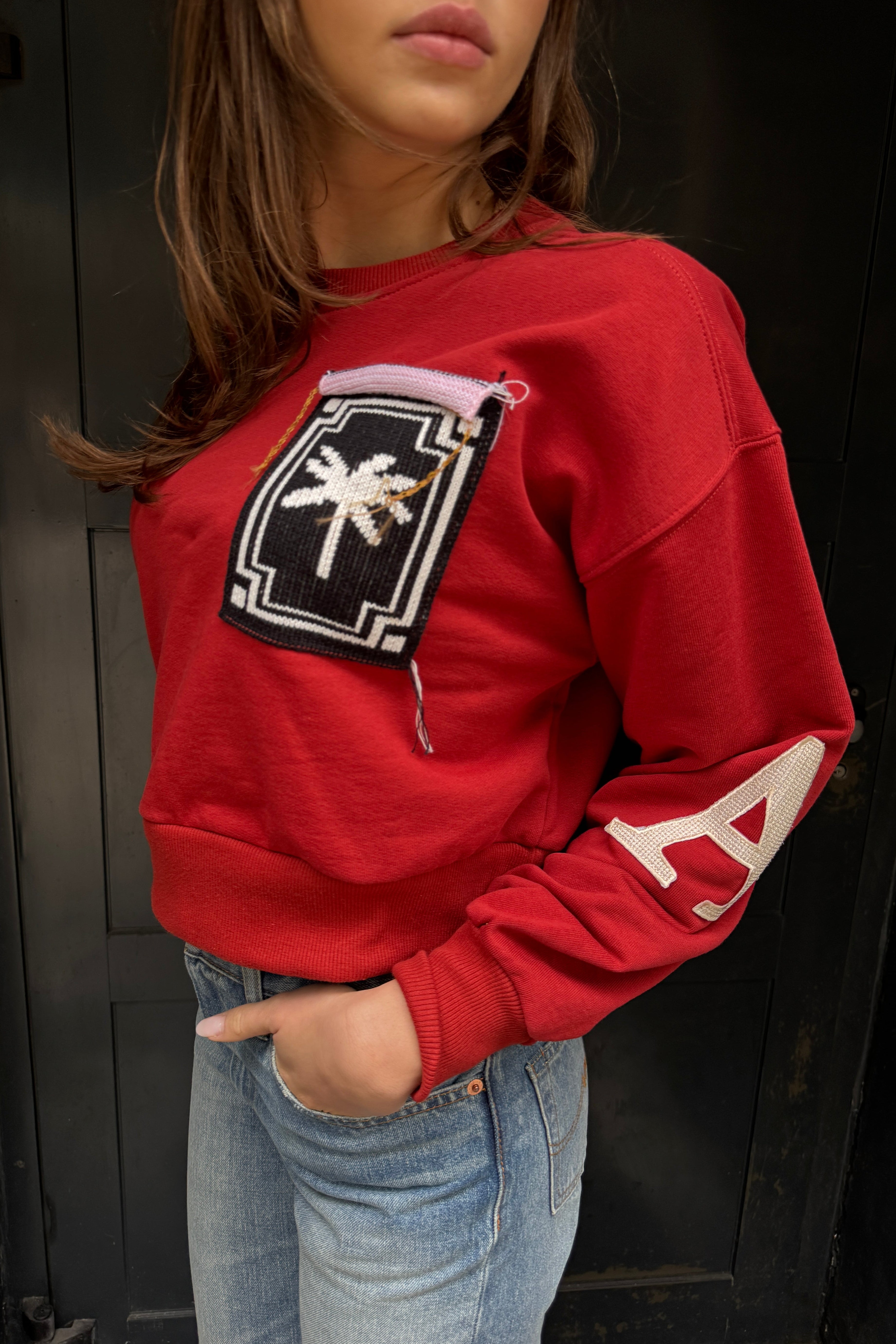 Al Ain ASCX, Brick, Crop Sweatshirt